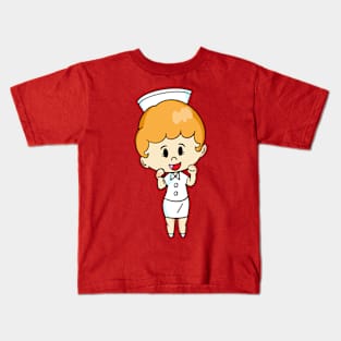 The nurse cartoon style Kids T-Shirt